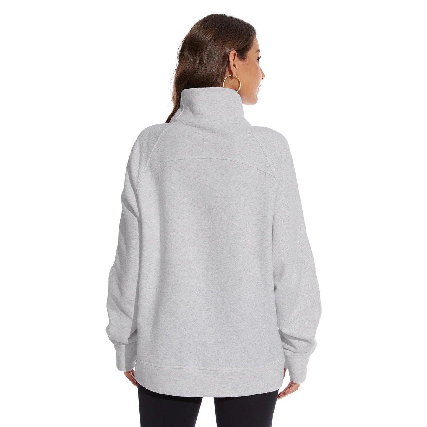 Women’s Oversized Half Zip Fleece Sweatshirts