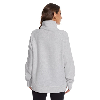 Women’s Oversized Half Zip Fleece Sweatshirts