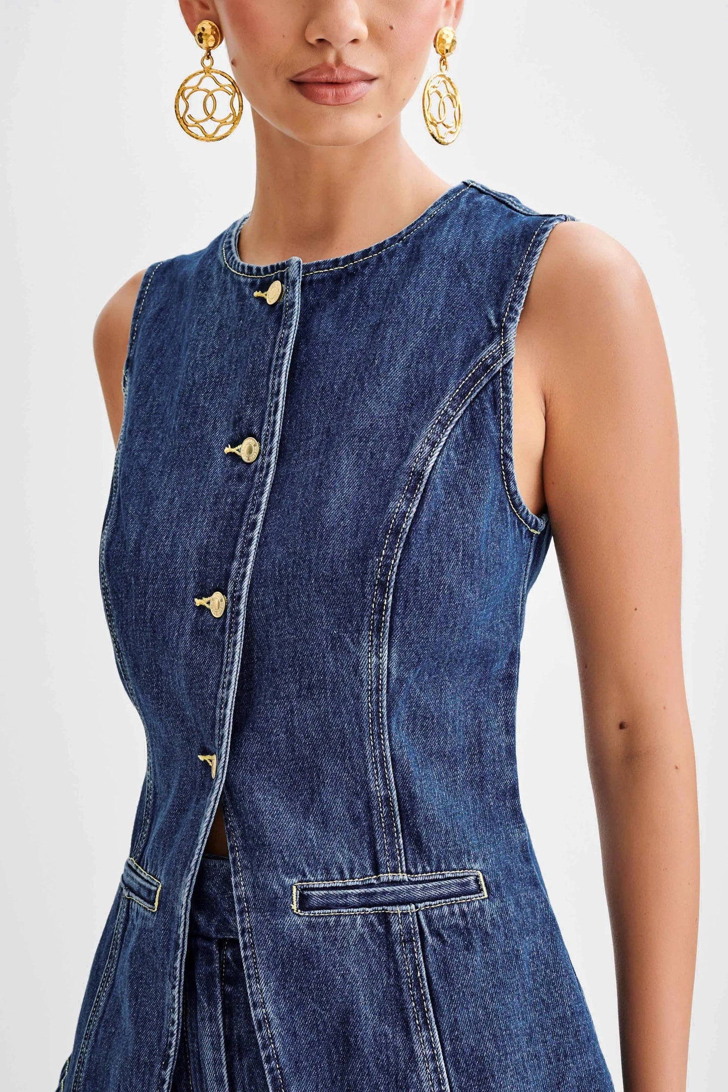 Anya Denim Top [+ Free Matching Shorts - Today]