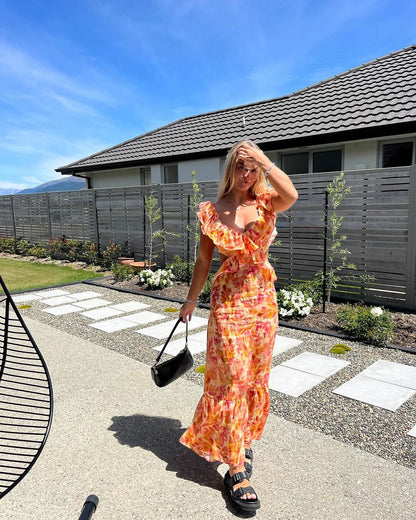 Summer Women's New Stacked Embellished Maze Dresses