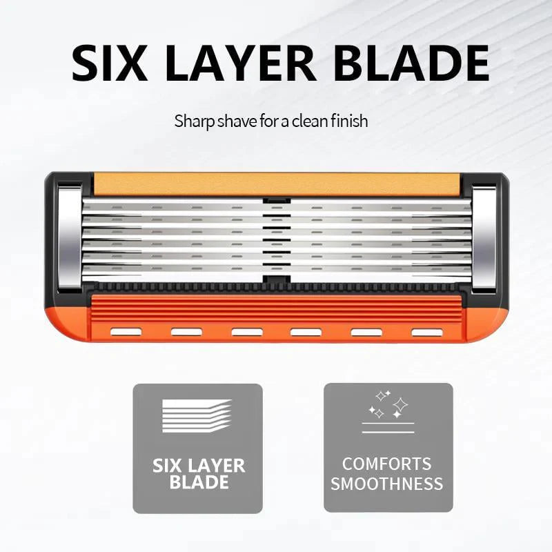 48-piece Men's Replacement Razor Blade Set with Handle