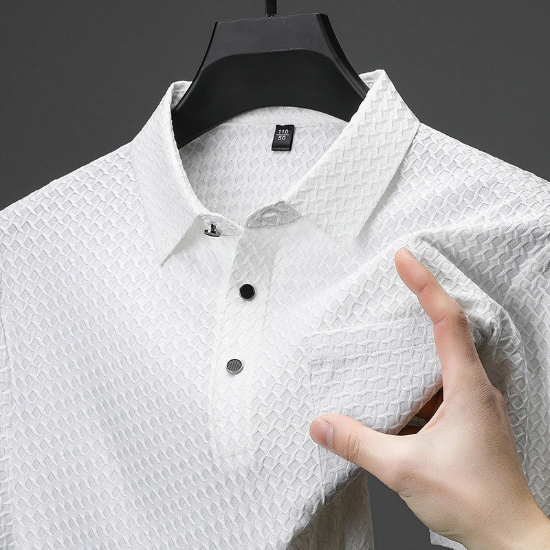 Summer men's short-sleeved polo shirt lapel T-shirt