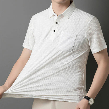 Summer men's short-sleeved polo shirt lapel T-shirt