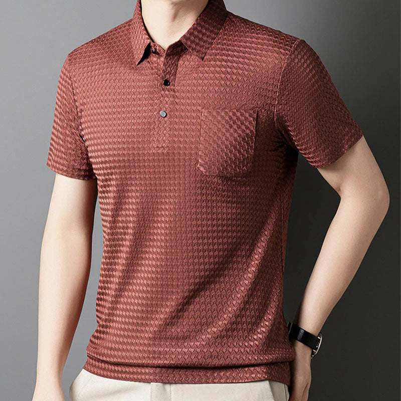 Summer men's short-sleeved polo shirt lapel T-shirt
