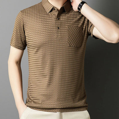 Summer men's short-sleeved polo shirt lapel T-shirt